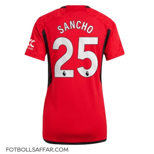 Manchester United Jadon Sancho #25 Hemmatröja Dam 2023-24 Kortärmad